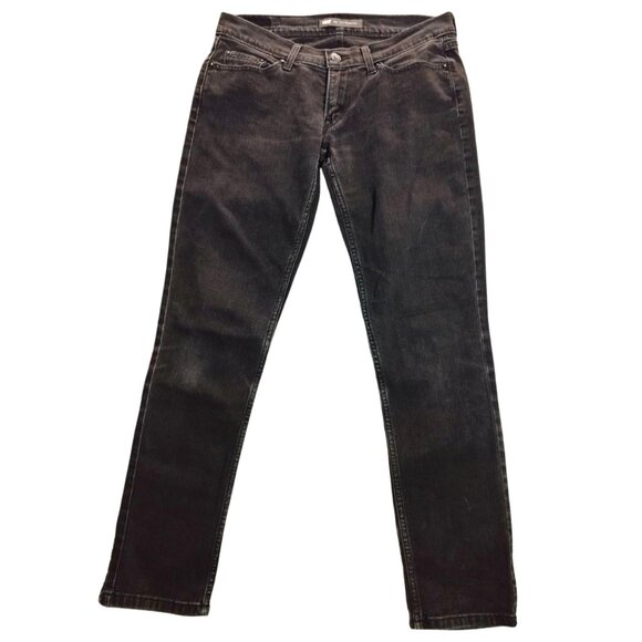 Levi’s 524 Women’s Superlow Skinny Jeans Size 25 Black Denim - Picture 1 of 8